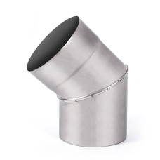 Коліно з нержавіючої сталі AISI 304 0,6 мм 45° ф110