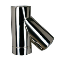 Тройник с термоизоляцией нерж/нерж AISI 321 45° 0,8 мм ф250/320